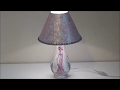 DIY lamp shade from decanter/Φτιάχνω φωτιστικό από καράφα