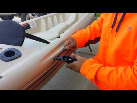 How I cut a hole in a Pelican Kayak to access stern ...