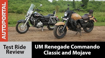 UM Renegade Commando Classic and Mojave - Test Ride Review - Autoportal
