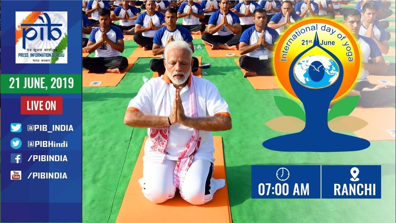 5th International Yoga Day Celebration in Ranchi