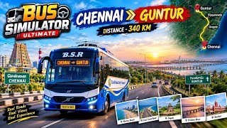 🔥 Chennai ➡️ Guntur | Epic 340 KM Bus Journey  | Scenic Roads, Beautiful Views & Ultimate Driving Ex screenshot 4
