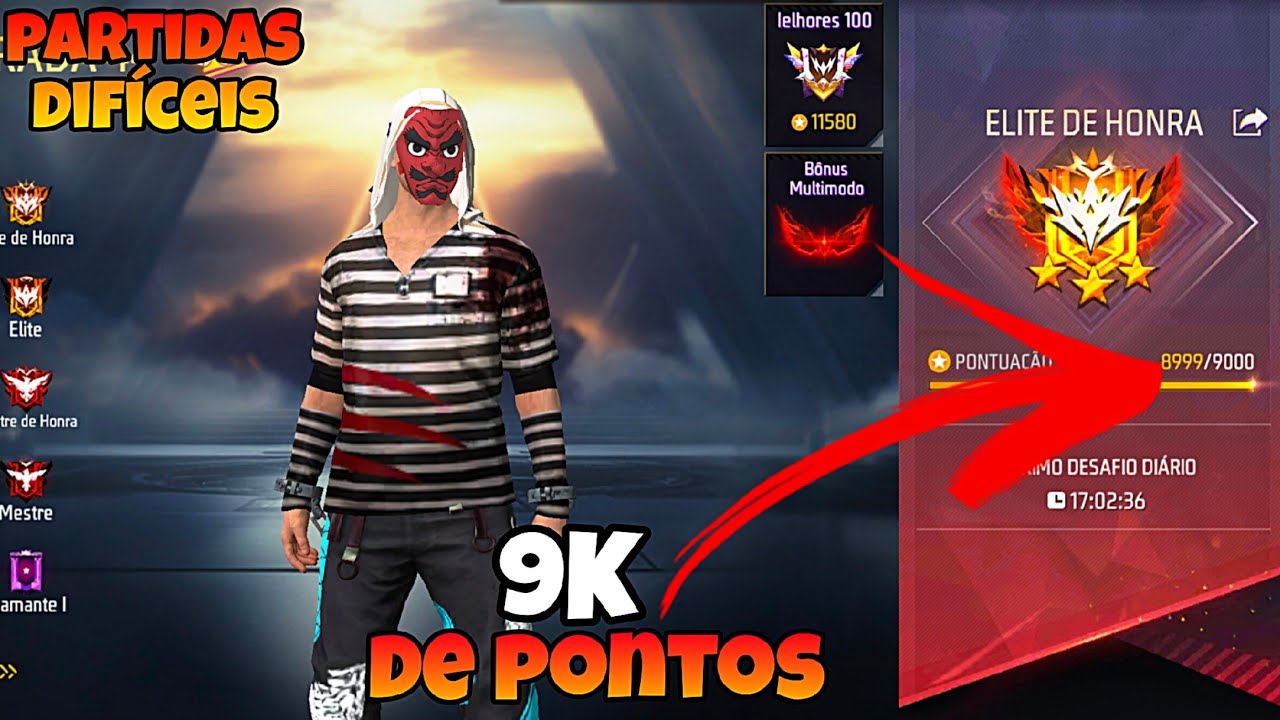 PEGANDO 9K DE PONTOS NA RANQUEADA, FREE FIRE MOBILE POCO X7 PRÓ