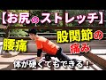 【お尻のストレッチ】体が硬い人でもできる腰痛・股関節痛を解消するストレッチ!