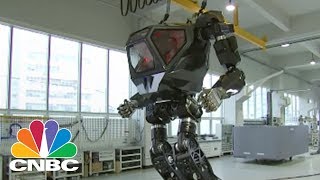 CNBC Takes A Ride In A 13-Foot, 1.6 Ton Walking Robot | CNBC