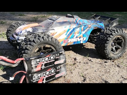 First Run: Traxxas E- Revo VXL 4S + 6S [deutsch/ german]