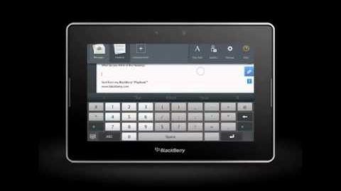 Messages BlackBerry PlayBook OS 20  How To Demo Official Demo Video)