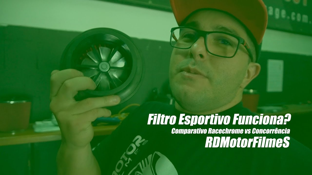 Filtro esportivo Funciona ? | Comparativo Racechrome vs Concorrência | RDMotorFilmeS