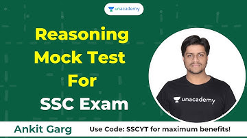 Reasoning Mock Test For SSC Exam | Unacademy Live SSC Exams by Ankit Garg
