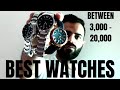 BEST WATCHES FOR MEN | between Rs 3,000-20,000