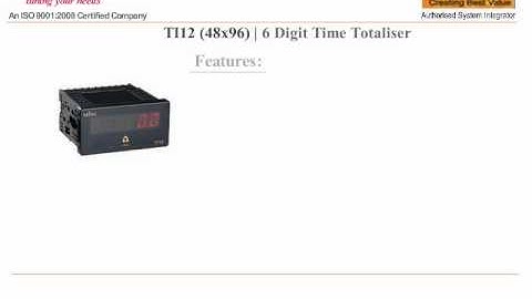 TIME TOTALIZER PROXIMITY SENSOR INPUT TT 12 SELEC