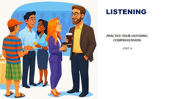LISTENING COMPREHENSION UNIT 4 (INTRO/A1)