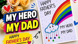 ❤️ Easy Father's Day Greeting Card Making | DIY Handmade Father's Day Card 2026 🎁