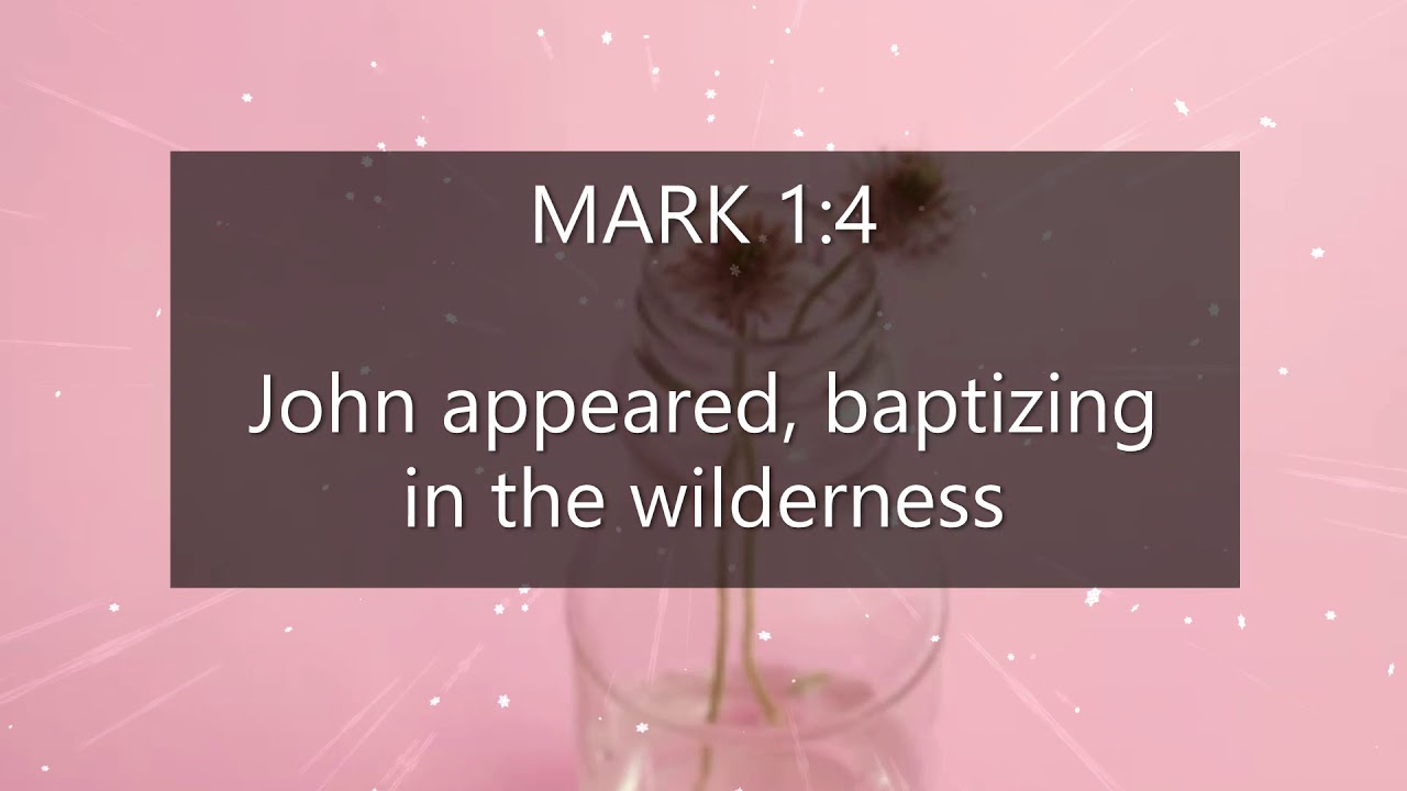 Mark 1:1-8 JOHN THE BAPTIST PREPARES THE WAY (ESV) - YouTube