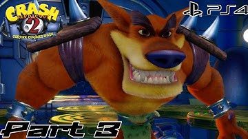 Crash Bandicoot 2 : Cortex Strikes Back (PS4) Gameplay Walkthrough Part 3 - Tiny Tiger