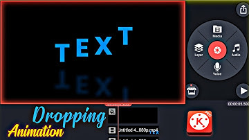 Droping Text Animation in kinemaster | Falling Text animation in kinemaster | #Kinemastertutriol