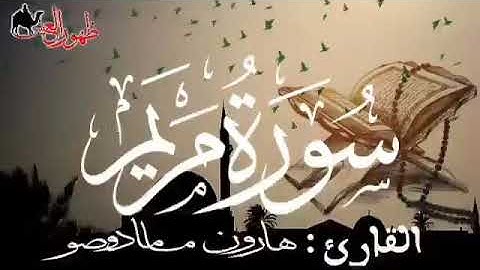 سورة مريم للقارئ الموريتاني : هارون مامادو صو