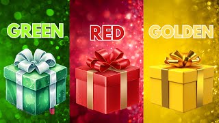 Choose Your Gift! 🎁 Green, Red or Golden 💚♥️💛 How Lucky Are You? 😱#3giftbox #chooseyourgift