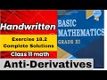 Anti-Derivatives Class 11 | Exercise 18.2 Complete Solutions | Easy Method