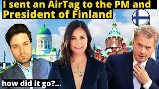 I sent an AirTag to Finland's Sanna Marin and Sauli Niinistö