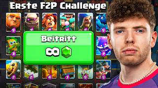 Thumbnail for 😱🤯ALLES ODER NICHTS im F2P + PASS PROJEKT… (Erste Challenge!) | Clash Royale Deutsch