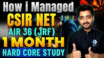 How I Cracked CSIR NET JRF Chemistry? - Complete Strategy!