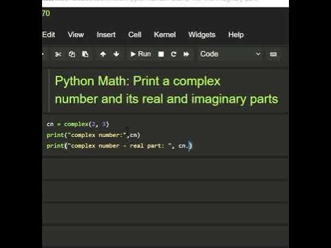 #python math : print a complex number and its real and imaginary parts ...