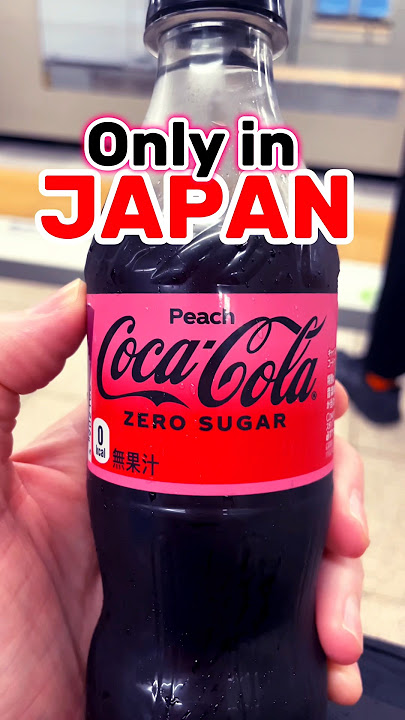 Only in Japan Peach Coke