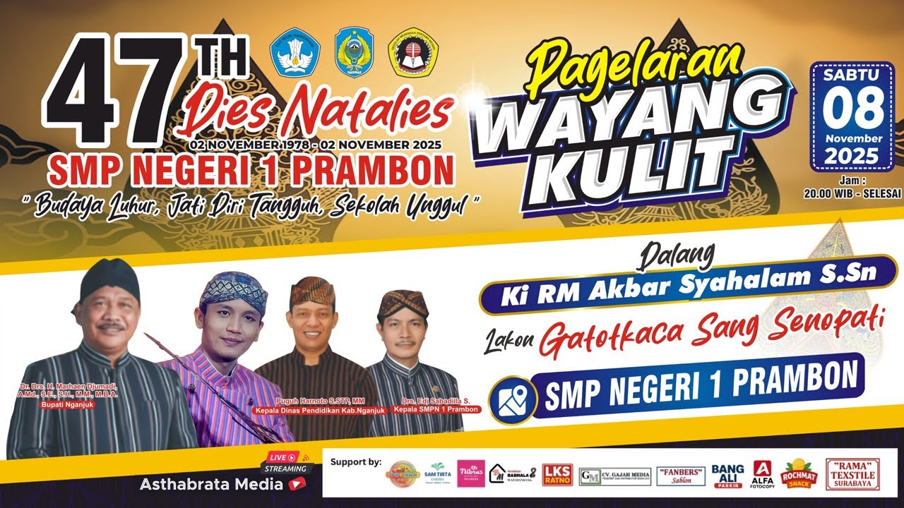 WAYANG KULIT KI R M AKBAR SYAHALAM S.SN // LAKON GATOTKACA SANG SENOPATI