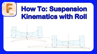 Designing Suspension Kinematics with Roll Centers in Fusion 360 Sketches #Fusion 360 #Kinematics