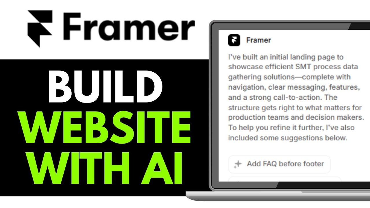 How To Build A Framer Site With AI 2025 (QUICK & EASY) - YouTube