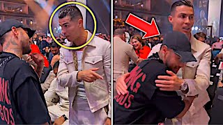 Ronaldo Met With Neymar At Fury Vs Usyk Fight 