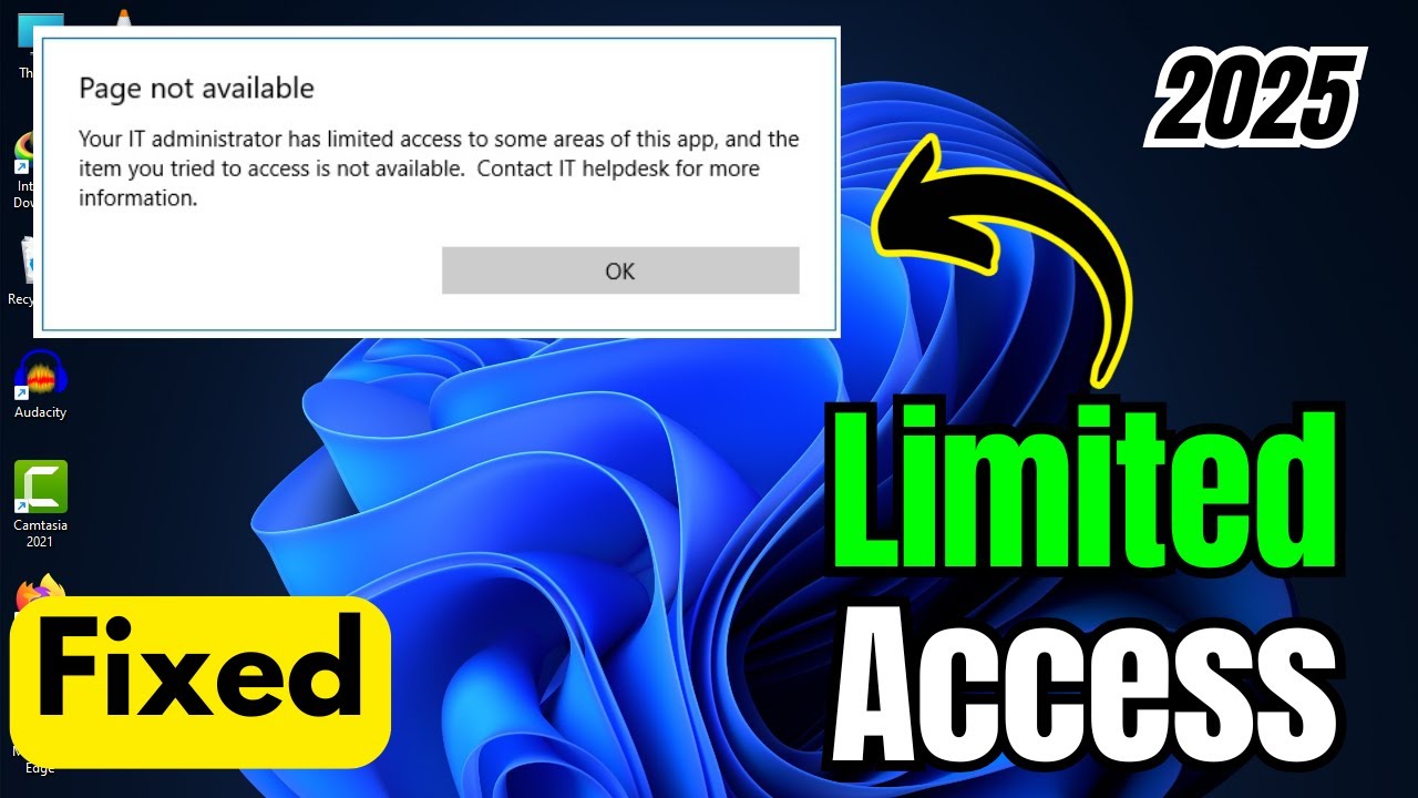 How to FIX Your IT Administrator has Limited Access Windows 11 | Full ...