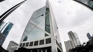 Walk around the bank of china tower, hong kong