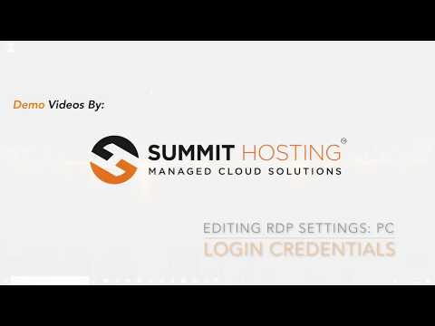 Editing RDP Settings on PC: Login Credentials