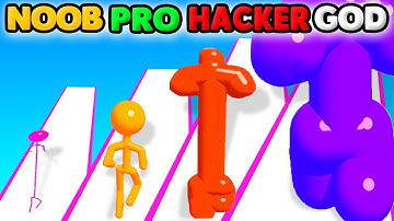 😀😁😂 NOOB vs PRO vs HACKER in Tall Man Run