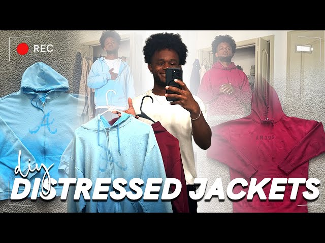 Creating Custom DIY Distressed Jackets | Tutorial | #diyfashion