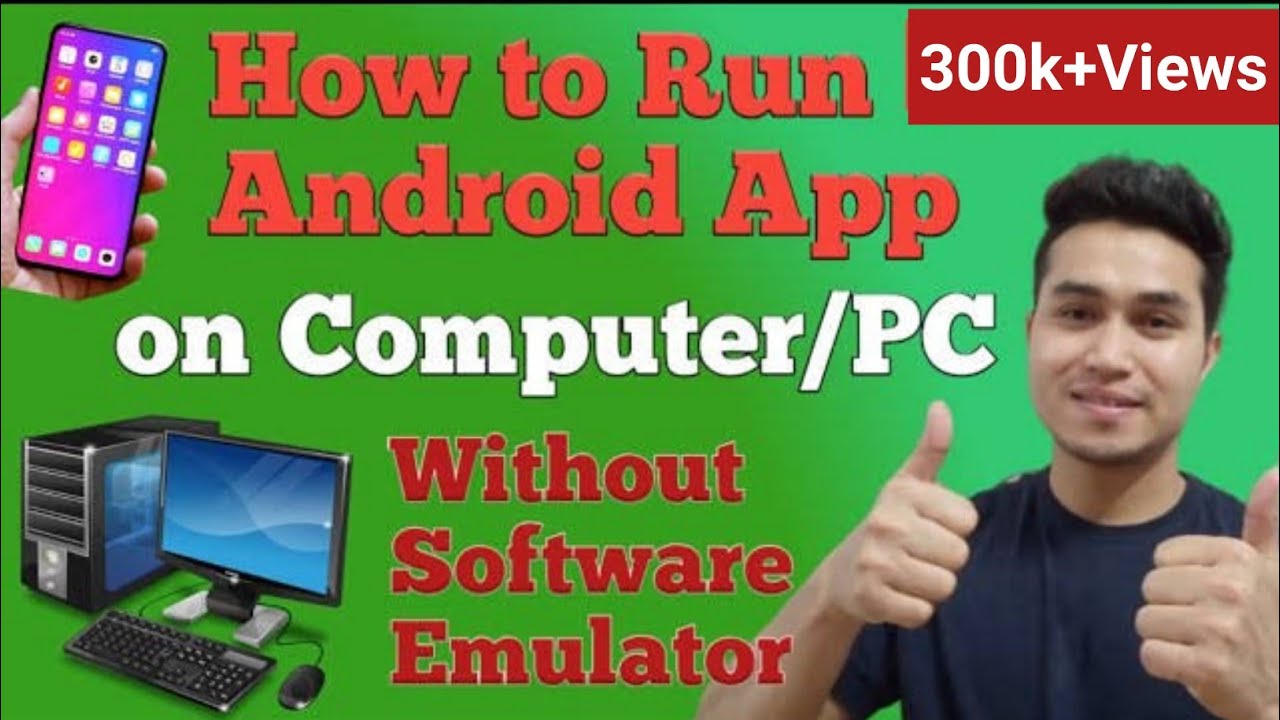 How to run android app without Emulator Software on your Computer/PC | Run android apps |