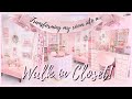 Transforming my beauty room into a walk in closet 2023