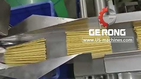 Stick shaped biscuit cookie counting feeding automatic horizontal bag packaging machine