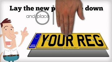 How to fit number plates with screws (3) explainer video