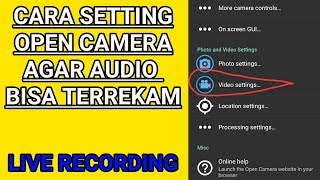 Cara setting aplikasi OPEN CAMERA_Suara manroe screenshot 2