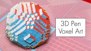 3D Pen Voxel Art using the 3DMate Printing Mat