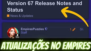 Versão 67 chegando no Empires & Puzzles. Novos heróis, novos portais, novos Emblemas e muito mais.