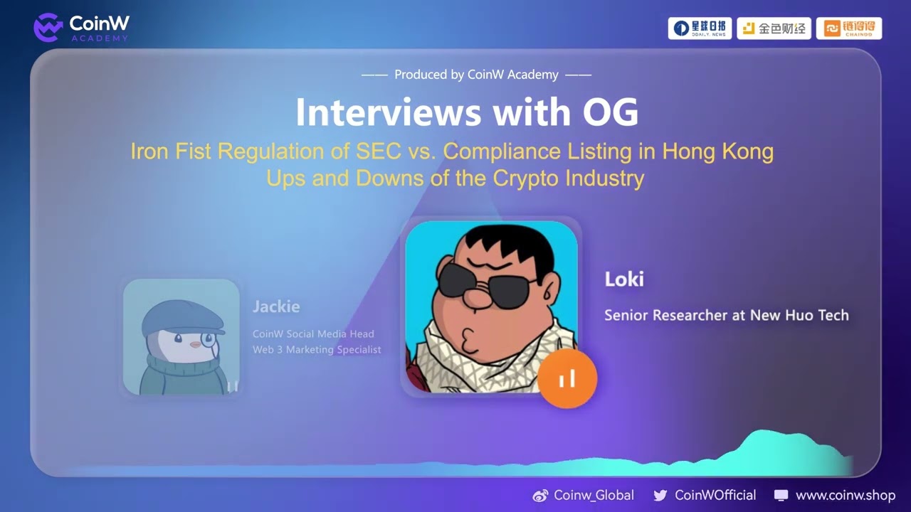 🔥🔥 Interviews with OG produced by @CoinWAcademyEN