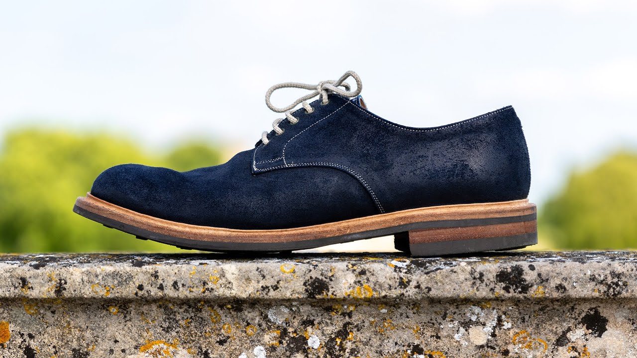 Joseph Cheaney – Blue Suede Derby - Shoes