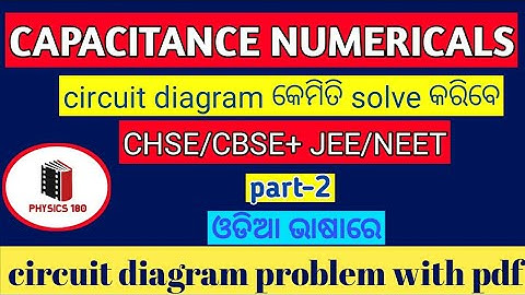 53.capacitance:solved circuit diagram numerical for class 12+JEE&NEET||chse|Part-2#physics180