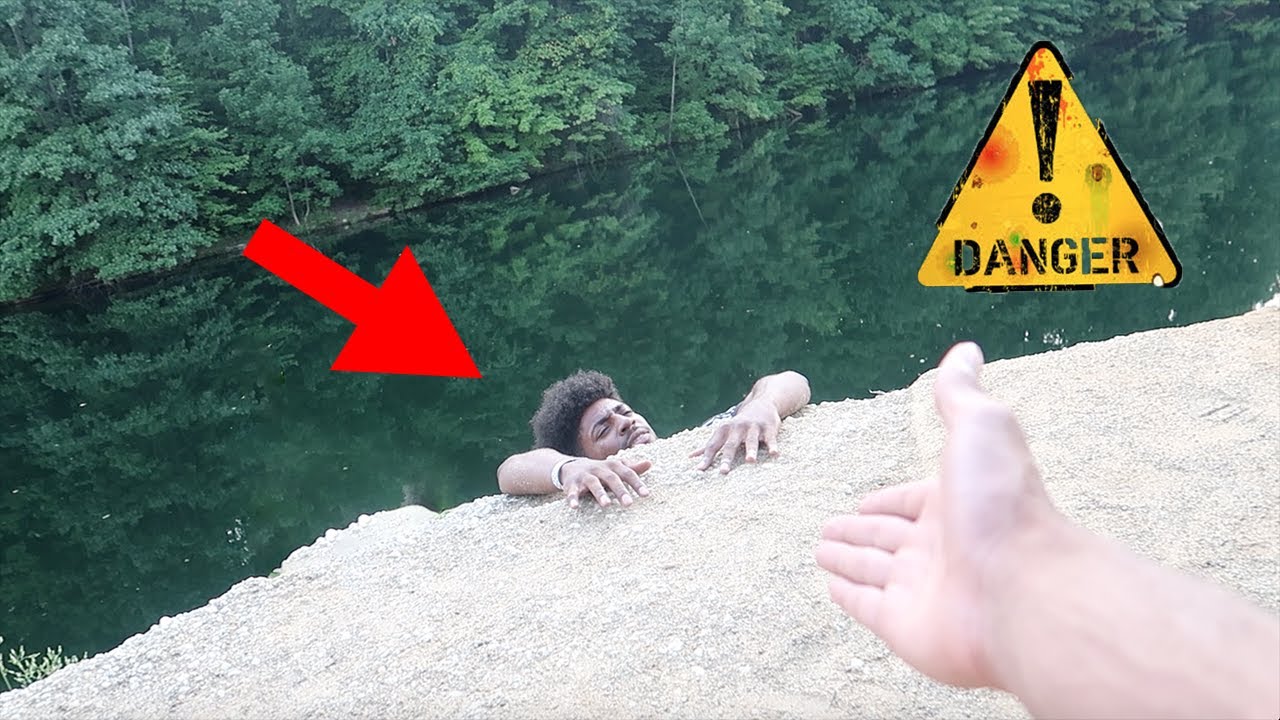 He Fell Off A CLIFF!! YouTube