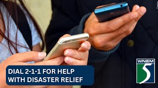 211 launches online disaster relief center