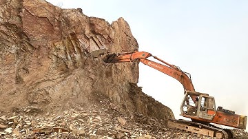 Excavator Breaking Mountains | Dangerous Operator Skills in Action