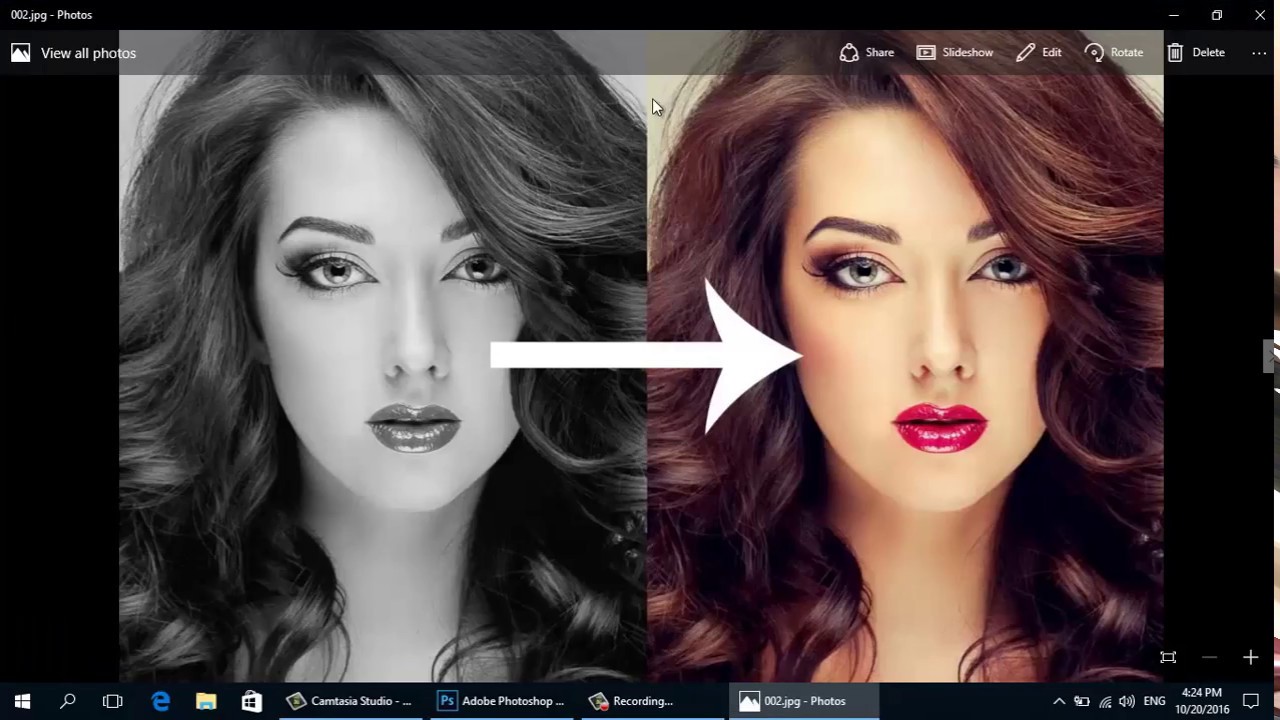 how to change black and white to color in photoshop ...